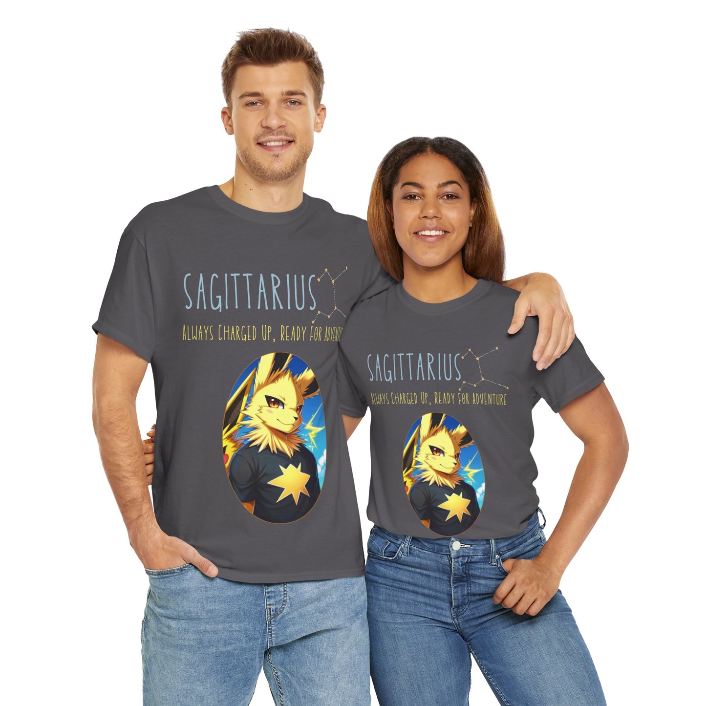 Sagittarius: Always Charged Up Tee | AUS SHIPPING