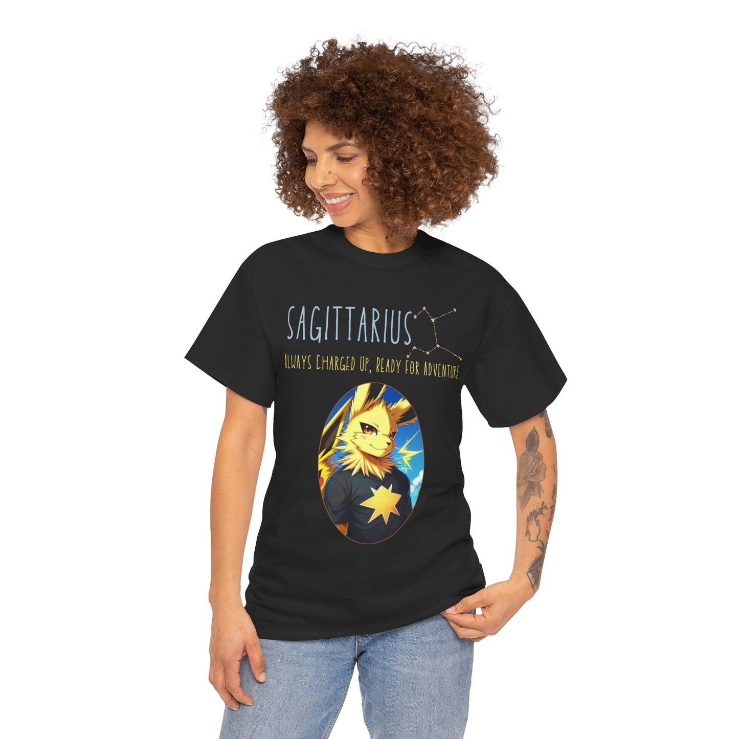 Sagittarius: Always Charged Up Tee | USA SHIPPING